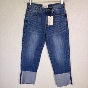 Evident Anthropologie Jeans Womens 26 Ghent Boyfriend Crop Selvedge Los Angeles